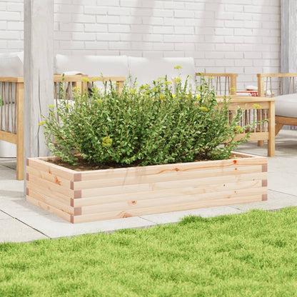 Fioriera da Giardino 110x60x23 cm in Legno Massello di Pino - homemem39