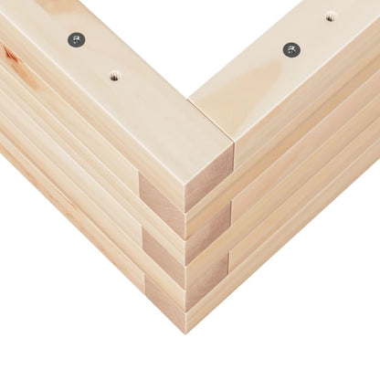Fioriera da Giardino 110x60x23 cm in Legno Massello di Pino - homemem39