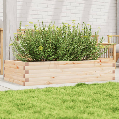 Fioriera da Giardino 110x60x23 cm in Legno Massello di Pino - homemem39