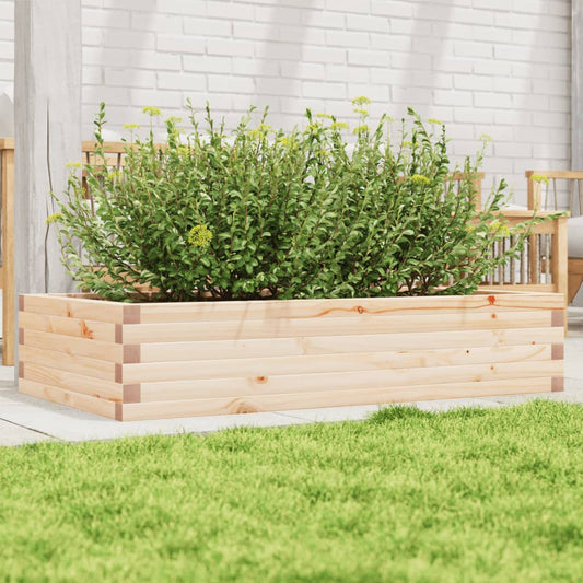 Fioriera da Giardino 110x60x23 cm in Legno Massello di Pino - homemem39