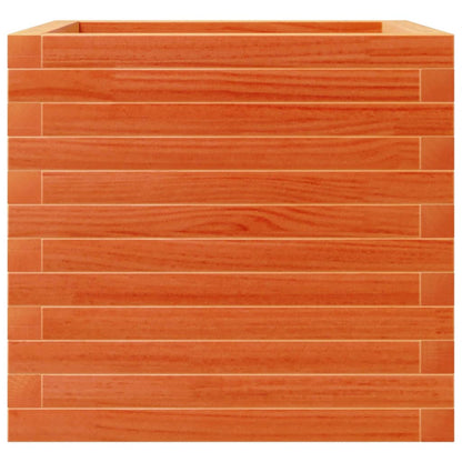 Fioriera Giardino Marrone Cera 50x50x45,5cm Legno Massello Pino | homemem39