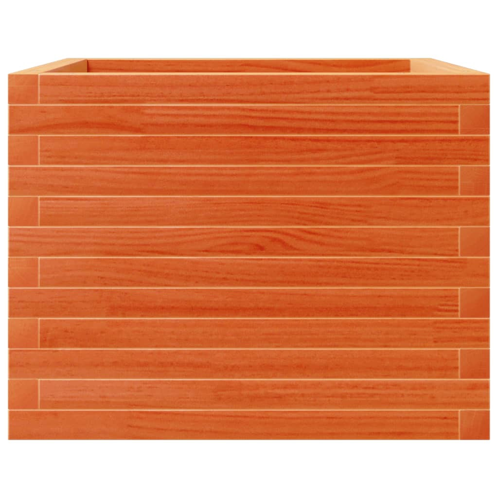 Fioriera Giardino Marrone Cera 60x60x45,5cm Legno Massello Pino | homemem39