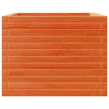 Fioriera Giardino Marrone Cera 60x60x45,5cm Legno Massello Pino | homemem39