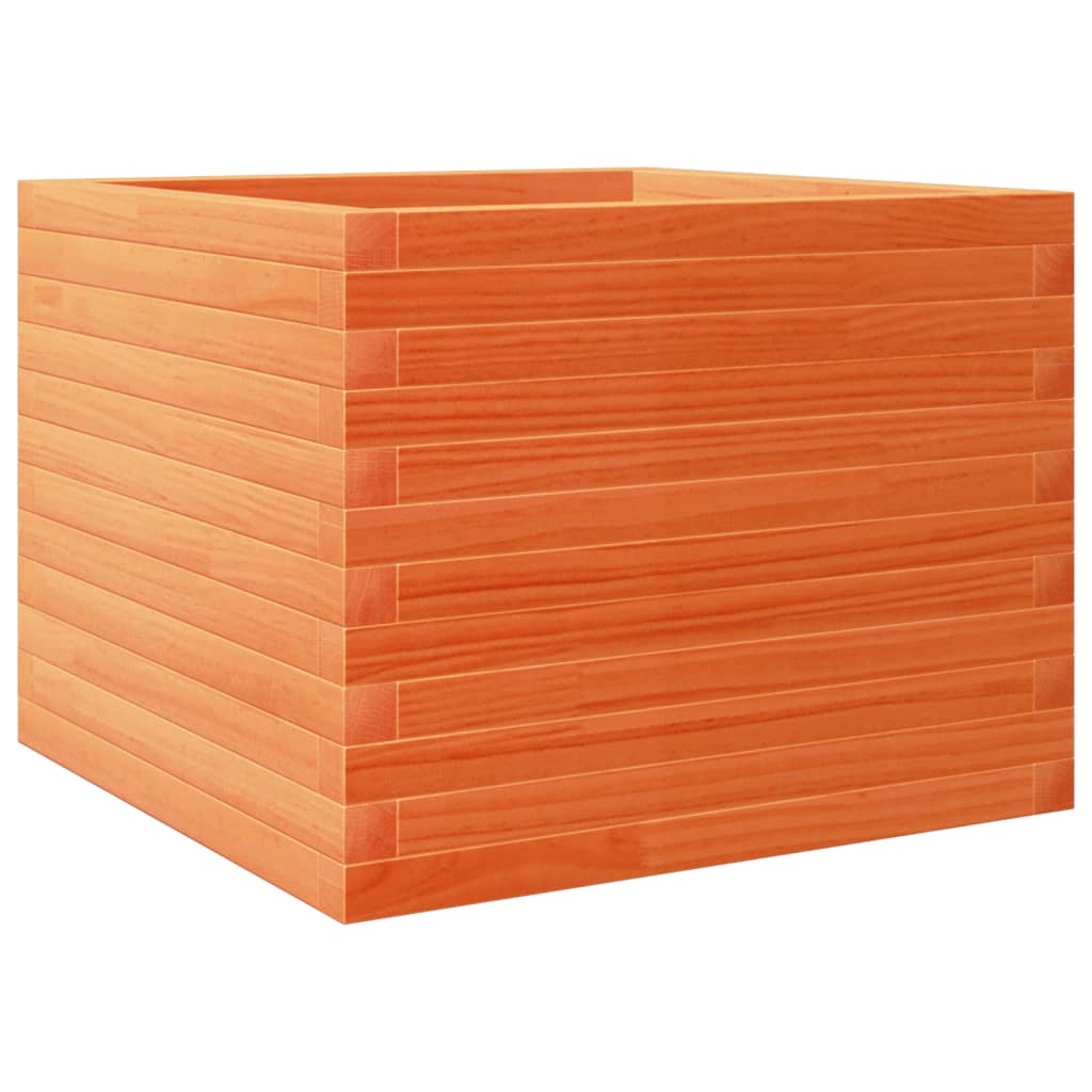 Fioriera Giardino Marrone Cera 60x60x45,5cm Legno Massello Pino | homemem39