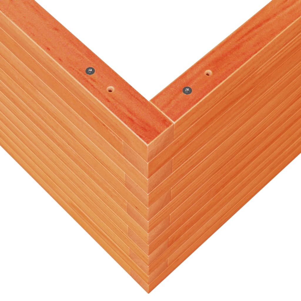 Fioriera Giardino Marrone Cera 60x60x45,5cm Legno Massello Pino | homemem39