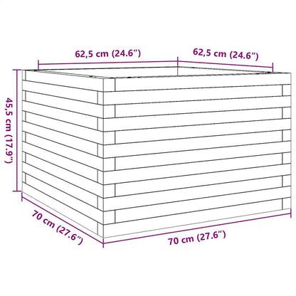 Fioriera da Giardino 70x70x45,5 cm in Legno Massello di Douglas | homemem39