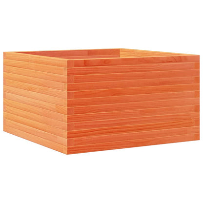 Fioriera Giardino Marrone Cera 80x80x45,5cm Legno Massello Pino | homemem39