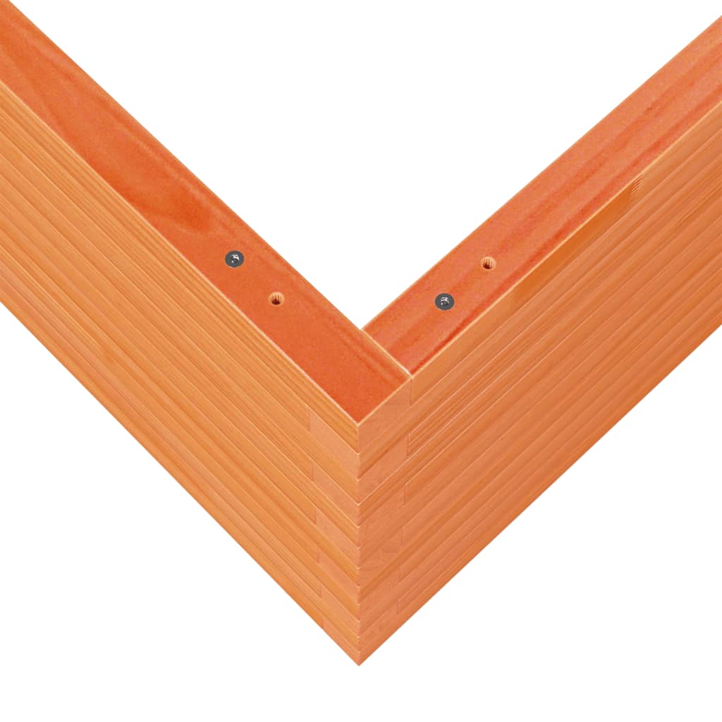 Fioriera Giardino Marrone Cera 80x80x45,5cm Legno Massello Pino | homemem39