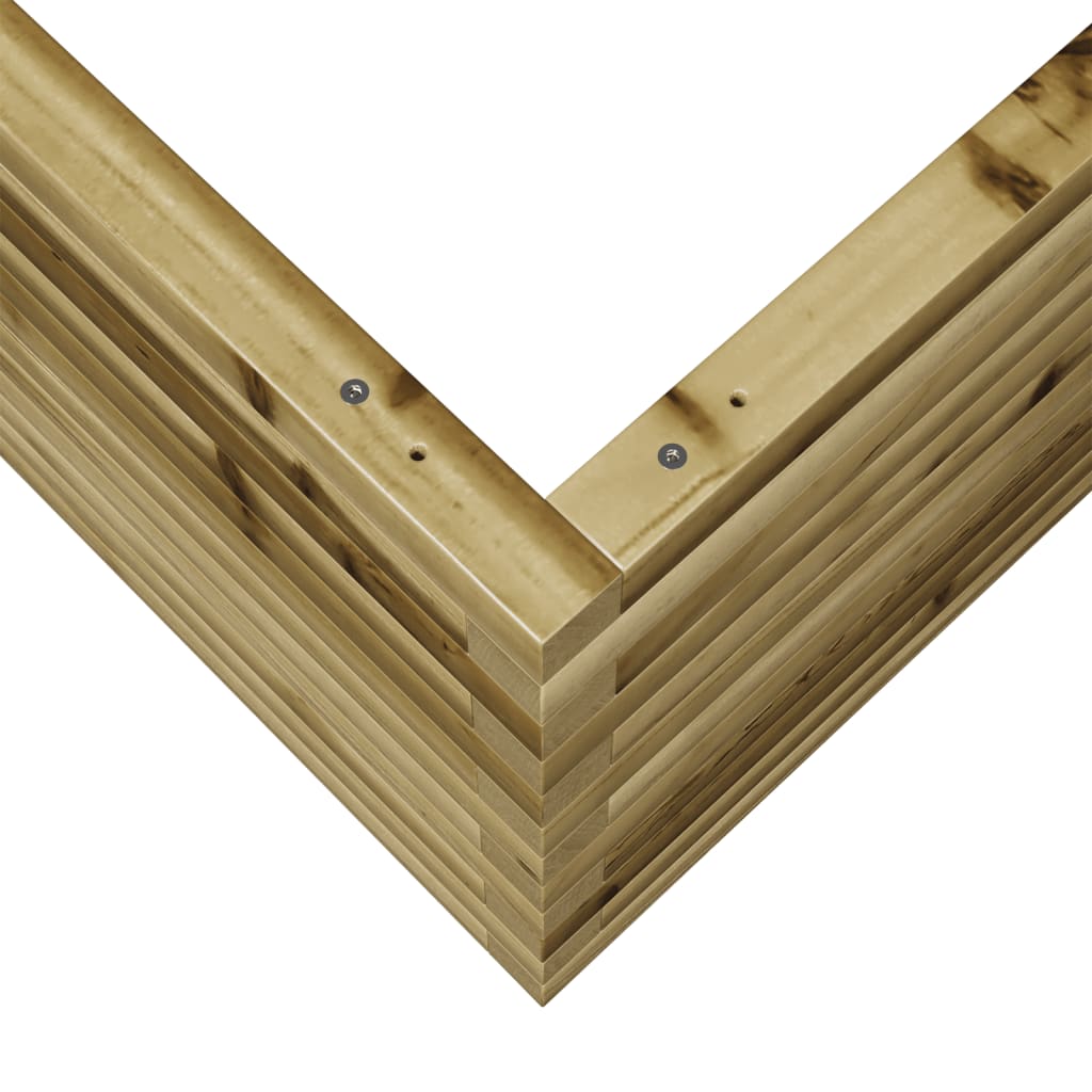 Fioriera da Giardino 80x80x45,5 cm in Legno di Pino Impregnato - homemem39