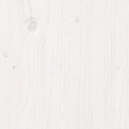 Fioriera da Giardino Bianca 90x40x45,5cm Legno Massello di Pino