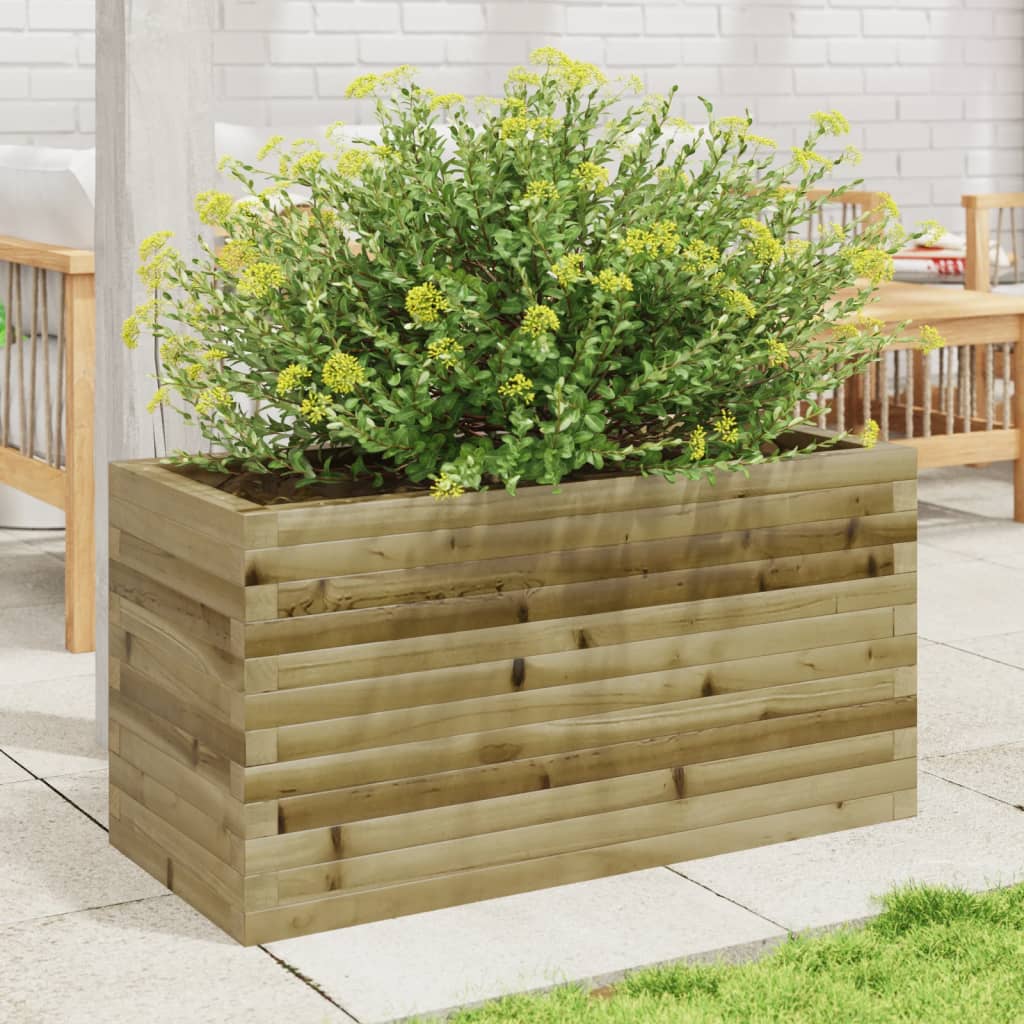 Fioriera da Giardino 90x40x45,5 cm in Legno di Pino Impregnato - homemem39