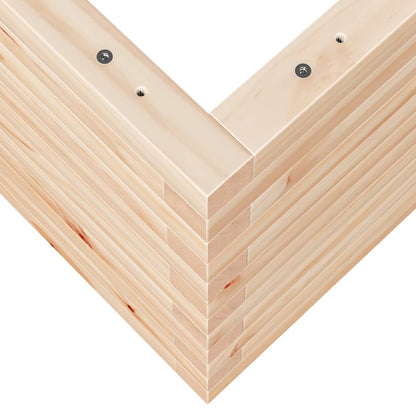 Fioriera da Giardino 90x60x45,5 cm in Legno Massello di Pino - homemem39