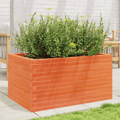 Fioriera Giardino Marrone Cera 90x60x45,5cm Legno Massello Pino | homemem39