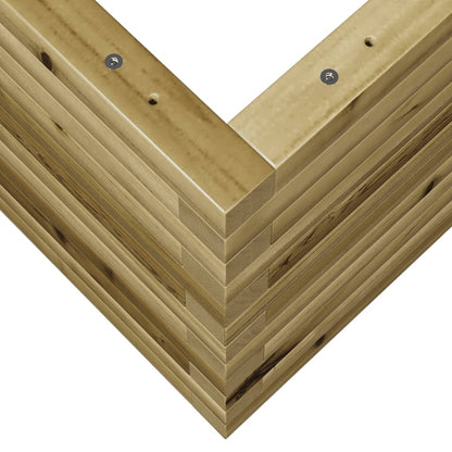 Fioriera da Giardino 90x60x45,5 cm in Legno di Pino Impregnato