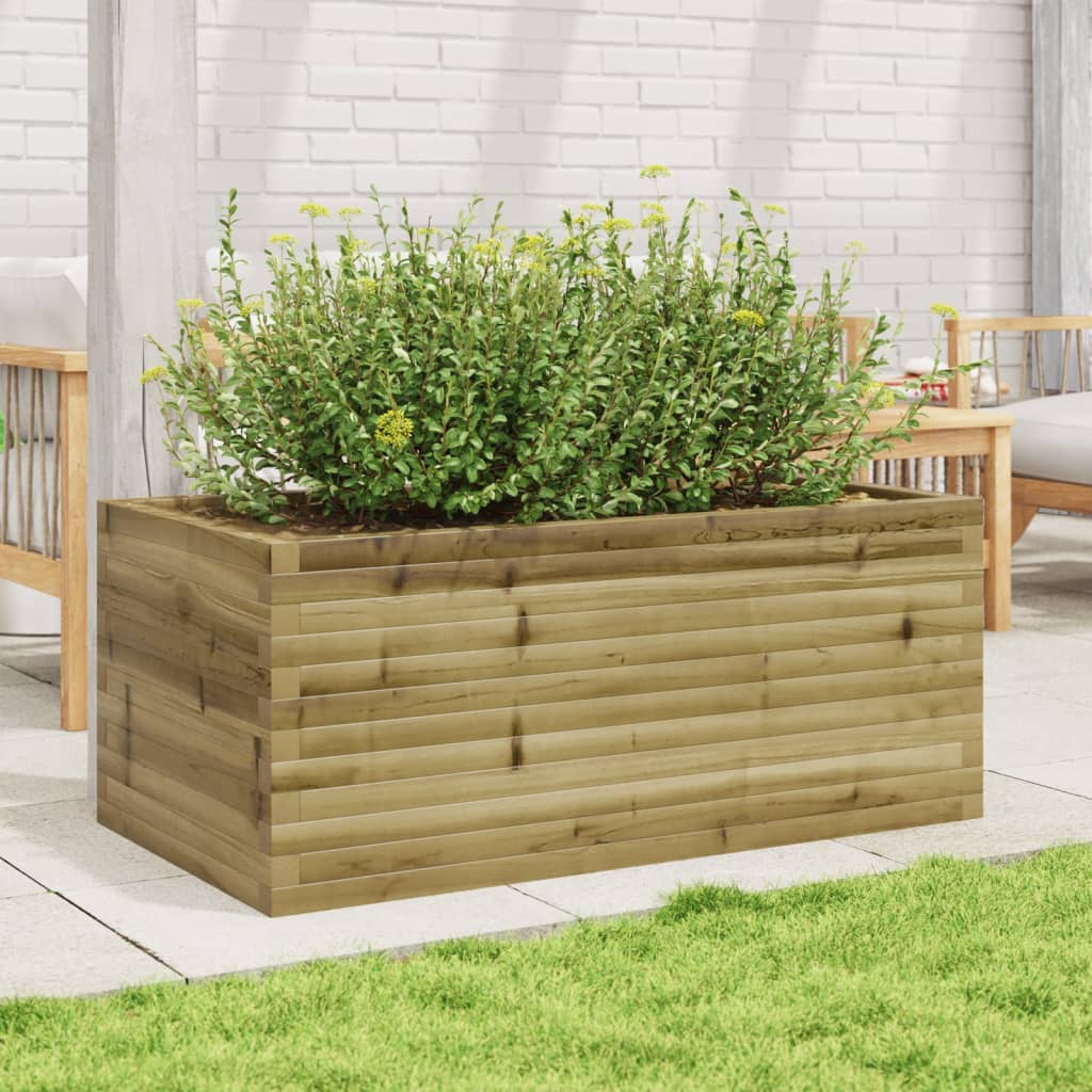 Fioriera da Giardino 110x60x45,5 cm in Legno di Pino Impregnato - homemem39