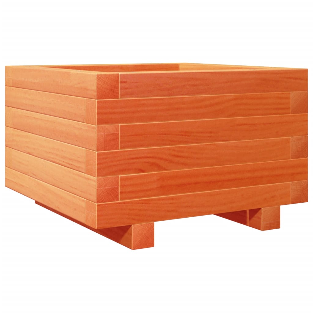 Fioriera Giardino Marrone Cera 40x40x26,5cm Legno Massello Pino - homemem39