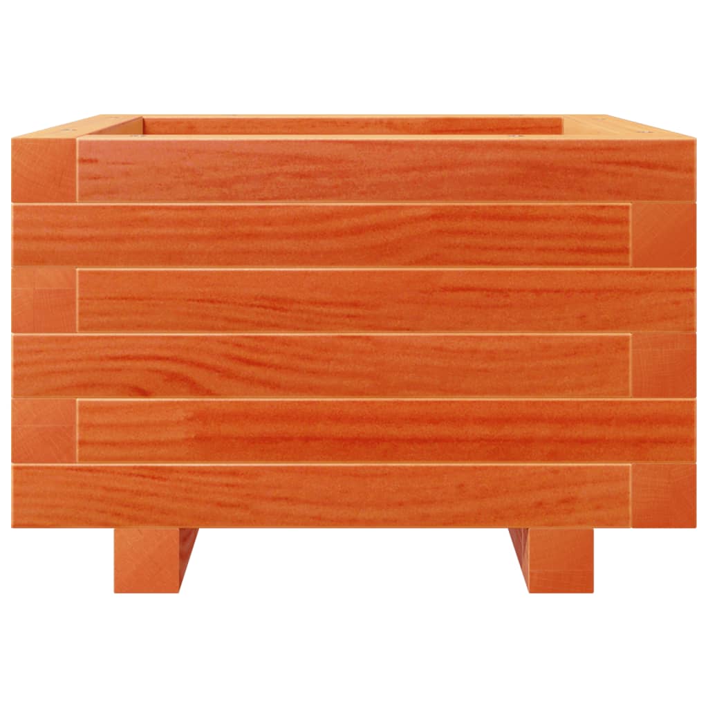 Fioriera Giardino Marrone Cera 40x40x26,5cm Legno Massello Pino - homemem39