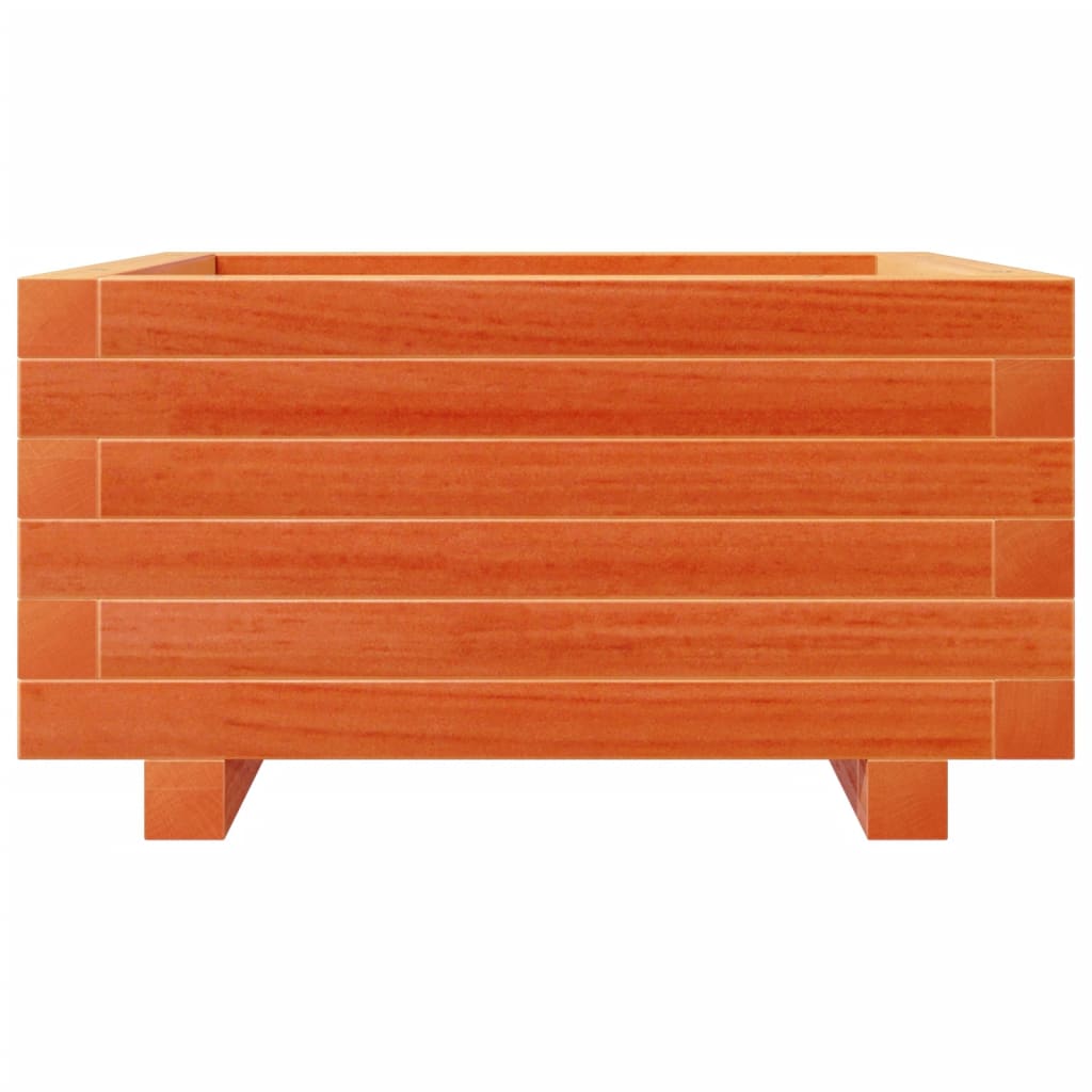 Fioriera Giardino Marrone Cera 50x50x26,5cm Legno Massello Pino | homemem39