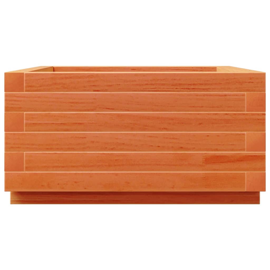 Fioriera Giardino Marrone Cera 50x50x26,5cm Legno Massello Pino | homemem39