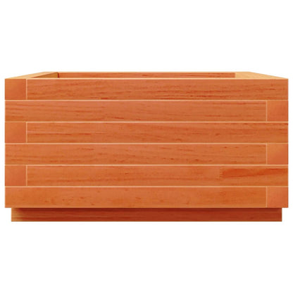 Fioriera Giardino Marrone Cera 50x50x26,5cm Legno Massello Pino | homemem39