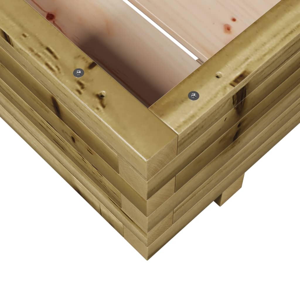 Fioriera da Giardino 60x60x26,5 cm in Legno di Pino Impregnato - homemem39