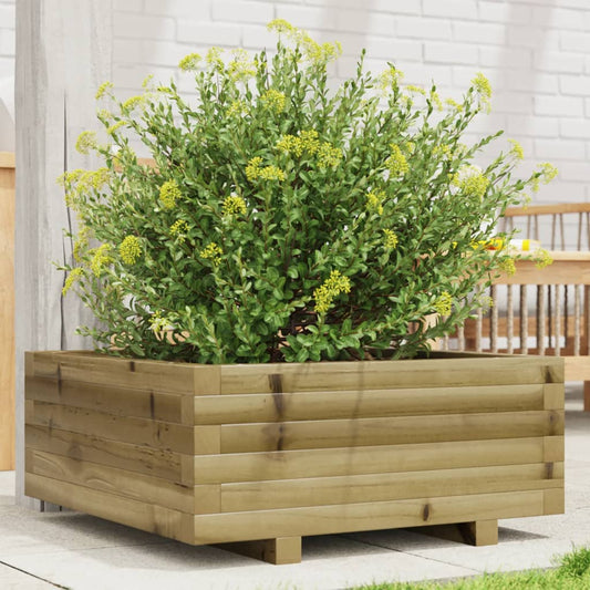 Fioriera da Giardino 60x60x26,5 cm in Legno di Pino Impregnato - homemem39