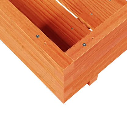 Fioriera Giardino Marrone Cera 70x70x26,5cm Legno Massello Pino | homemem39