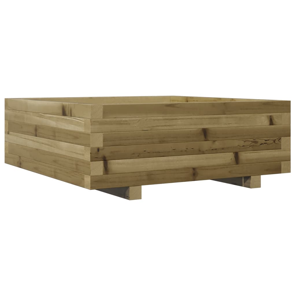 Fioriera da Giardino 70x70x26,5 cm in Legno di Pino Impregnato - homemem39