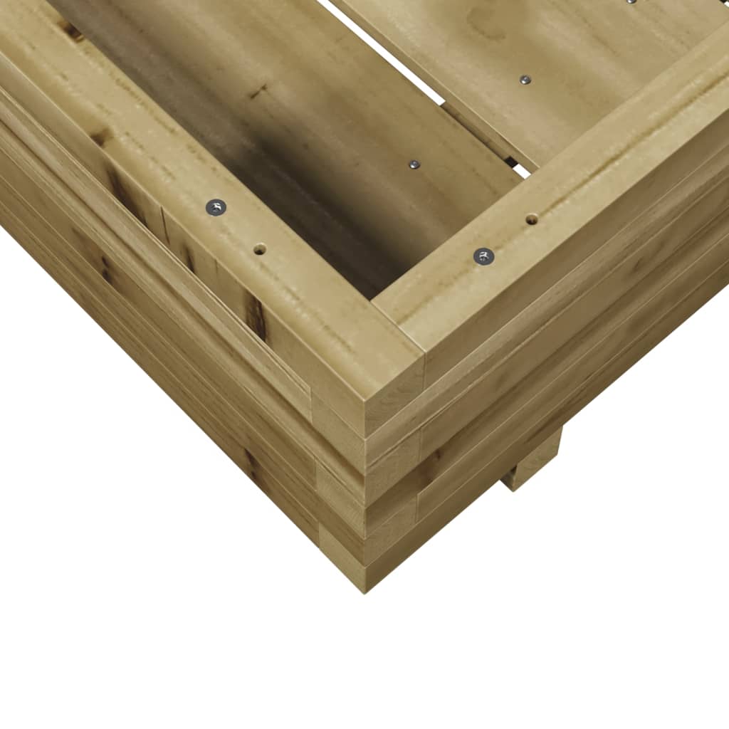 Fioriera da Giardino 70x70x26,5 cm in Legno di Pino Impregnato - homemem39
