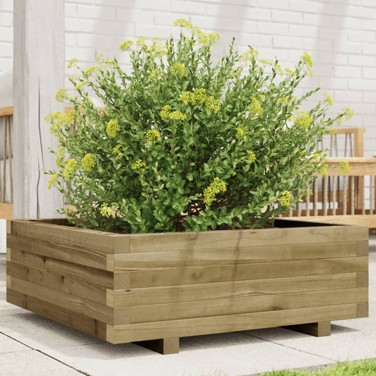 Fioriera da Giardino 70x70x26,5 cm in Legno di Pino Impregnato - homemem39