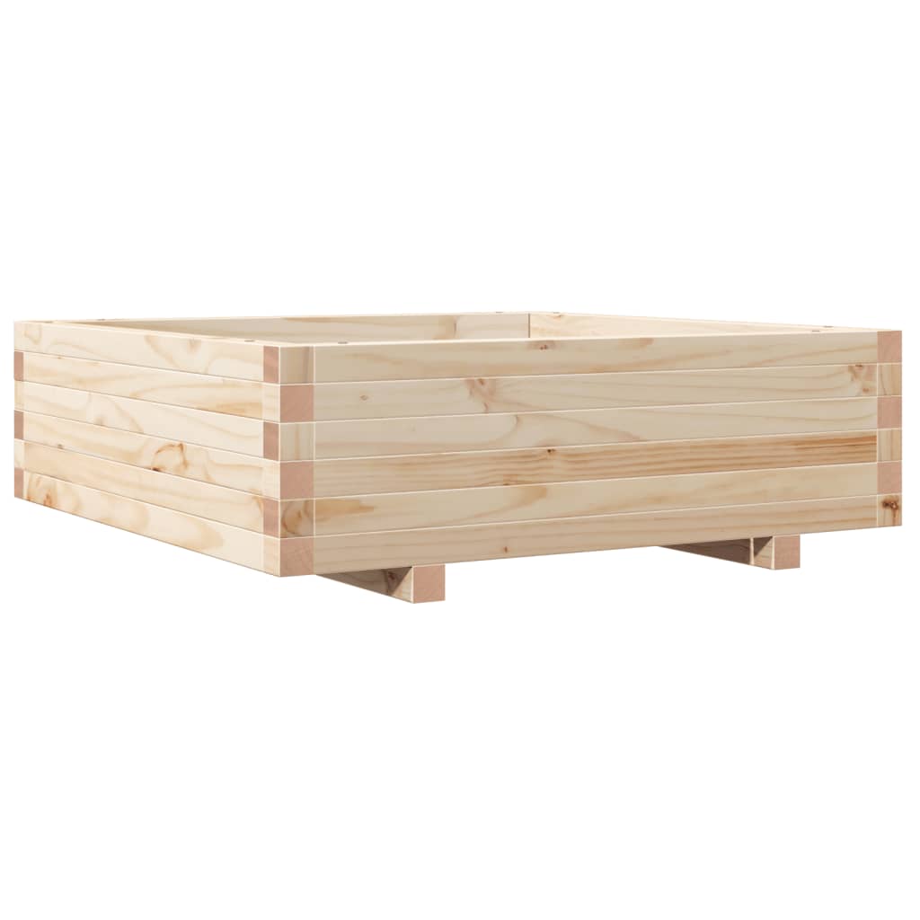 Fioriera da Giardino 80x80x26,5 cm in Legno Massello di Pino - homemem39