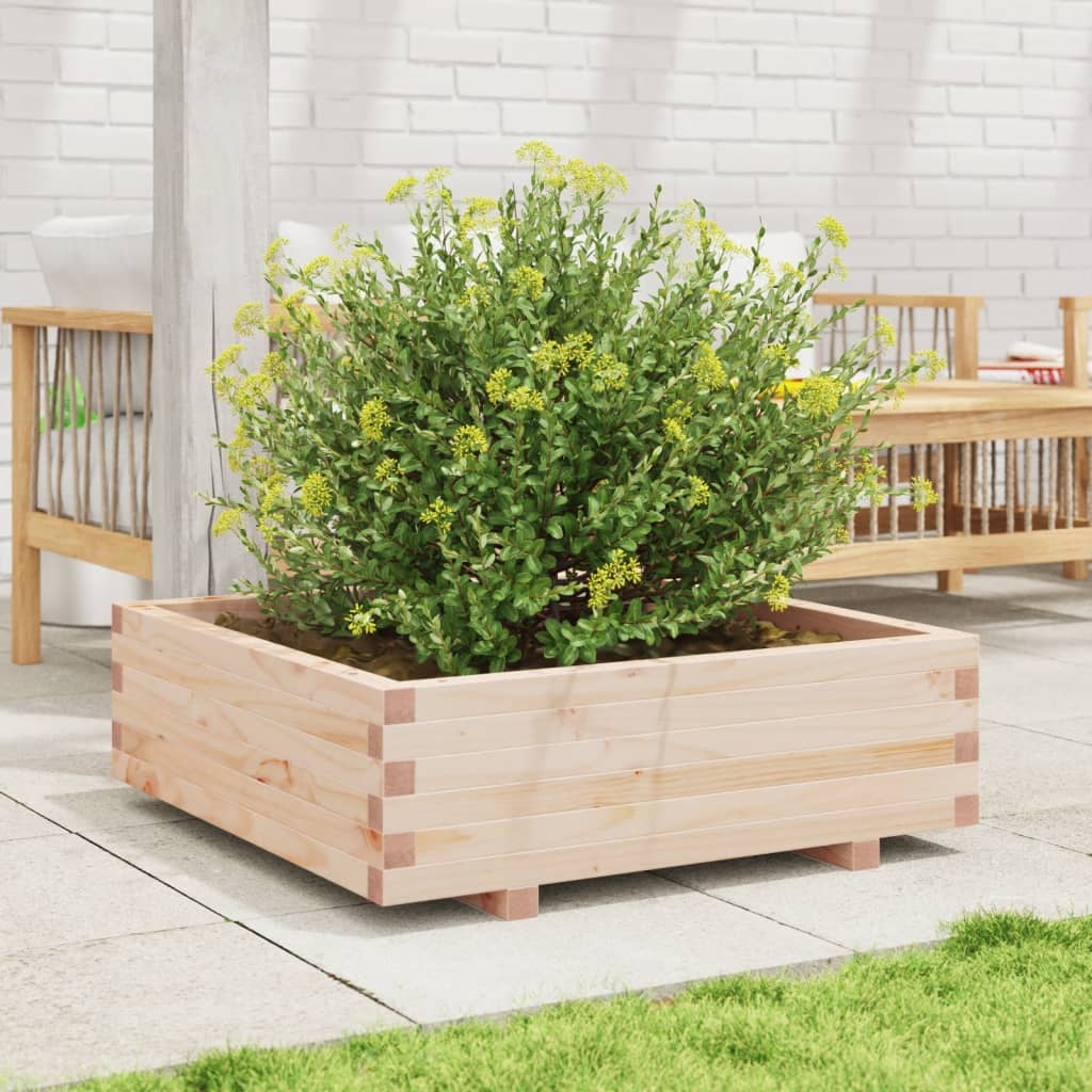 Fioriera da Giardino 80x80x26,5 cm in Legno Massello di Pino - homemem39