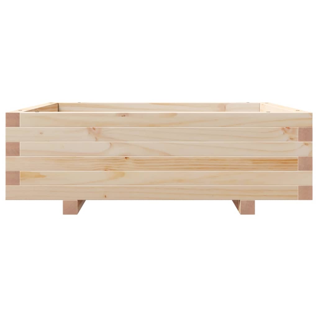 Fioriera da Giardino 80x80x26,5 cm in Legno Massello di Pino - homemem39