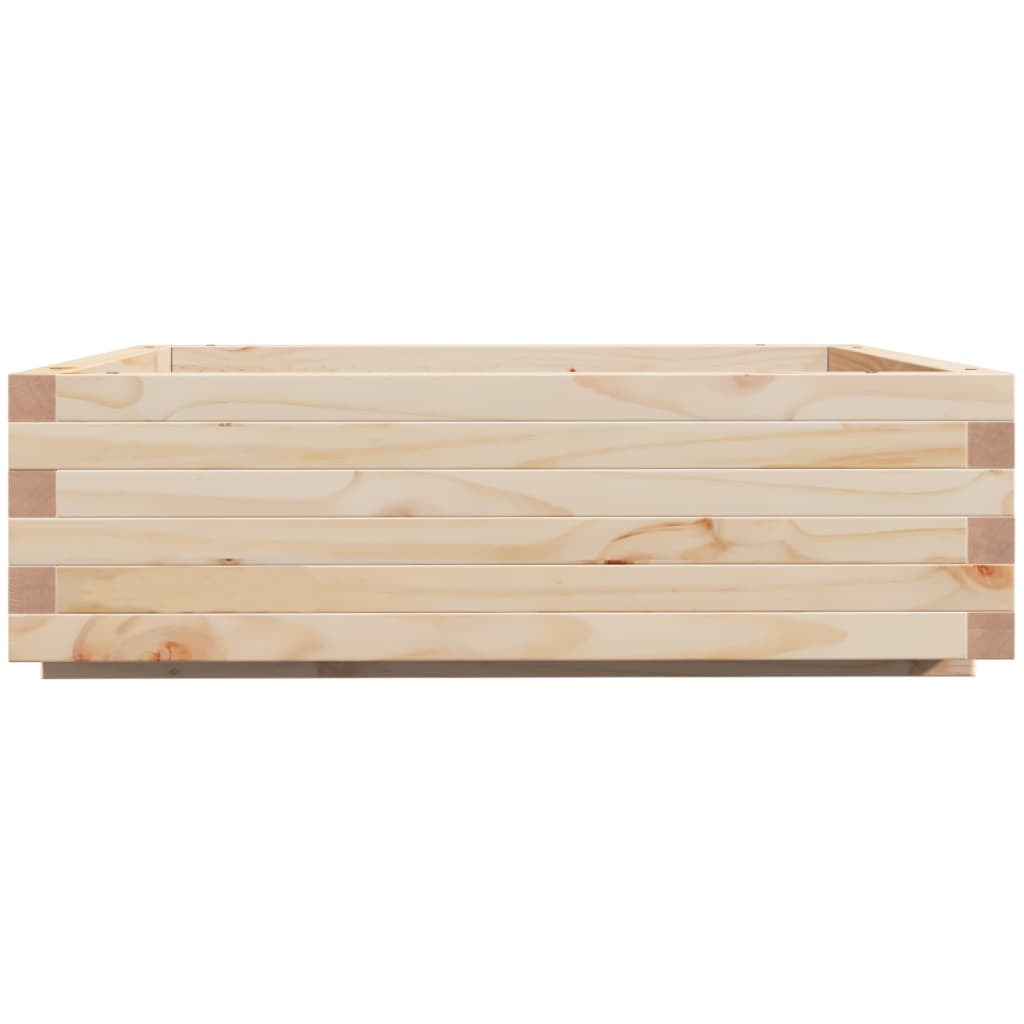 Fioriera da Giardino 80x80x26,5 cm in Legno Massello di Pino - homemem39