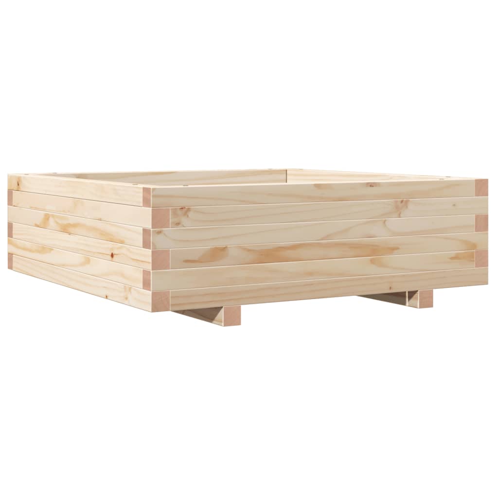 Fioriera da Giardino 80x80x26,5 cm in Legno Massello di Pino - homemem39