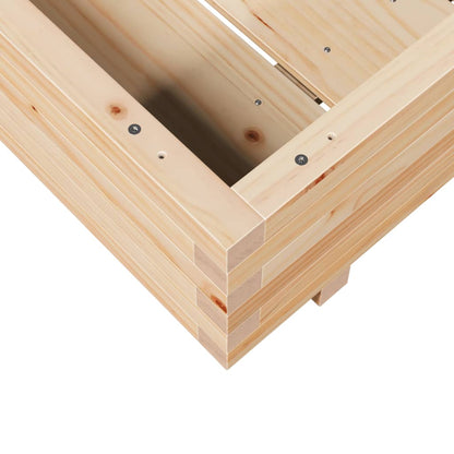 Fioriera da Giardino 80x80x26,5 cm in Legno Massello di Pino - homemem39