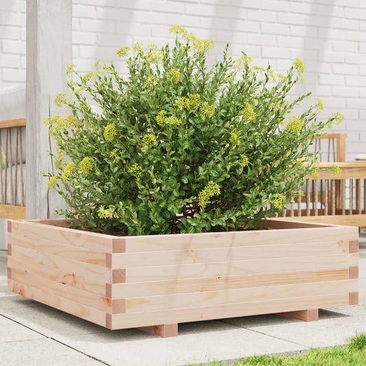 Fioriera da Giardino 80x80x26,5 cm in Legno Massello di Pino - homemem39