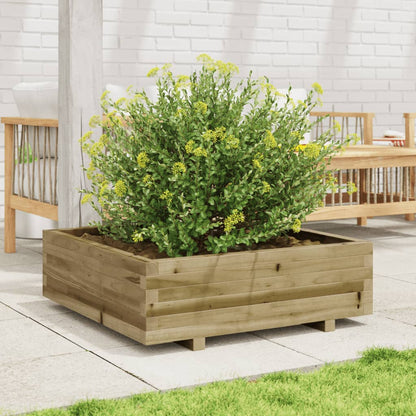 Fioriera da Giardino 80x80x26,5 cm in Legno di Pino Impregnato - homemem39