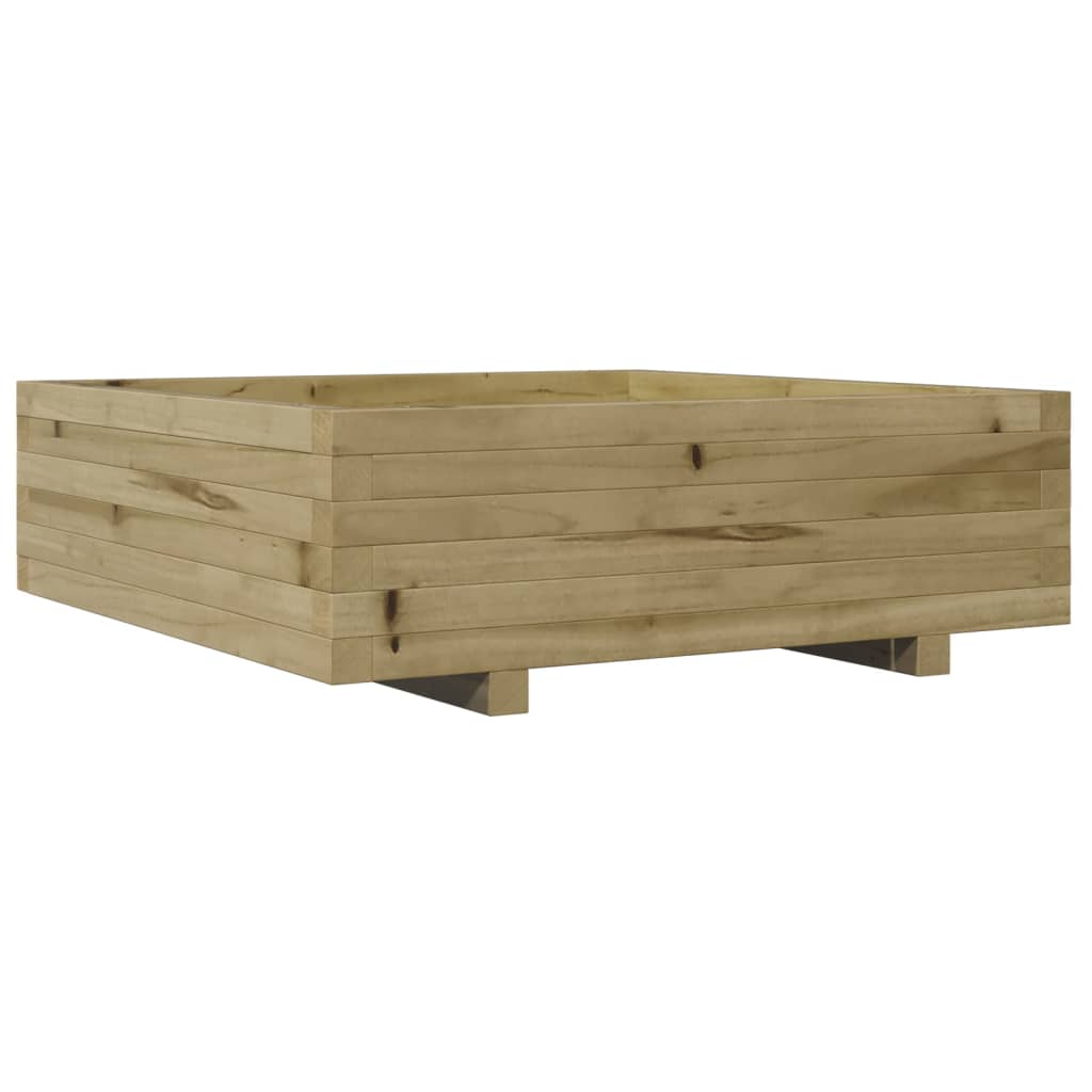 Fioriera da Giardino 80x80x26,5 cm in Legno di Pino Impregnato - homemem39