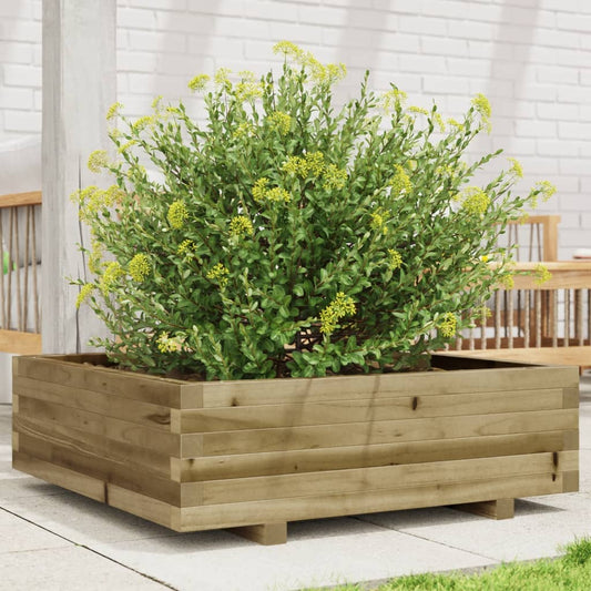 Fioriera da Giardino 80x80x26,5 cm in Legno di Pino Impregnato - homemem39