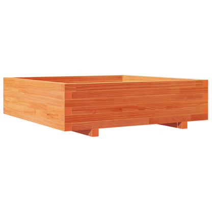 Fioriera Giardino Marrone Cera 90x90x26,5cm Legno Massello Pino - homemem39