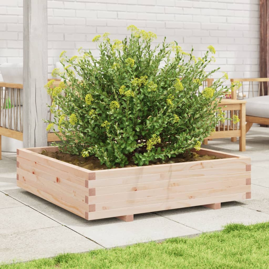 Fioriera da Giardino 100x100x26,5 cm in Legno Massello di Pino - homemem39