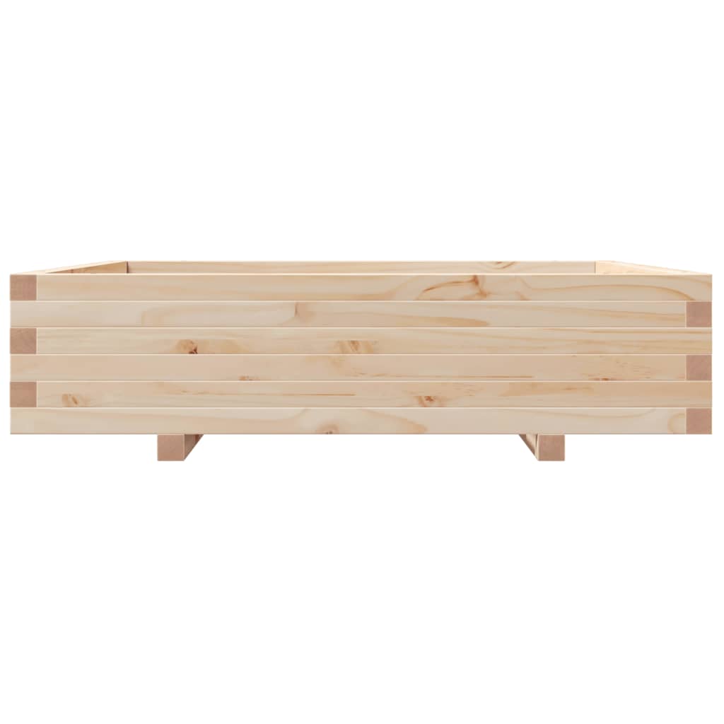 Fioriera da Giardino 100x100x26,5 cm in Legno Massello di Pino - homemem39