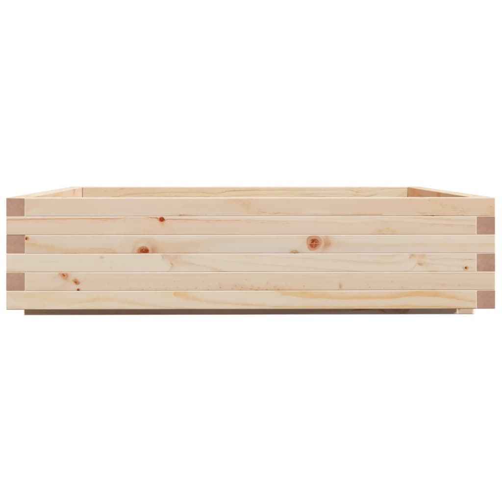 Fioriera da Giardino 100x100x26,5 cm in Legno Massello di Pino - homemem39