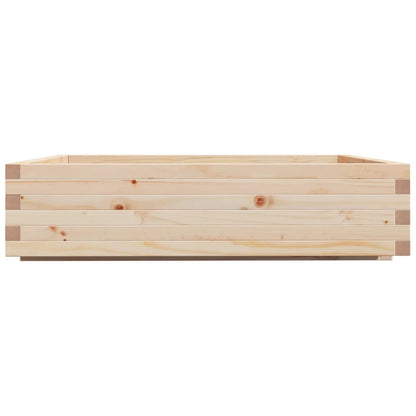 Fioriera da Giardino 100x100x26,5 cm in Legno Massello di Pino - homemem39