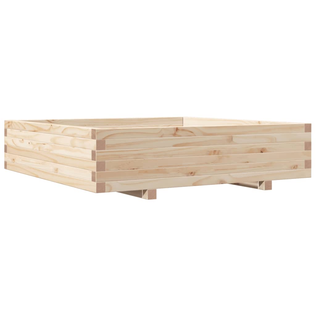 Fioriera da Giardino 100x100x26,5 cm in Legno Massello di Pino - homemem39