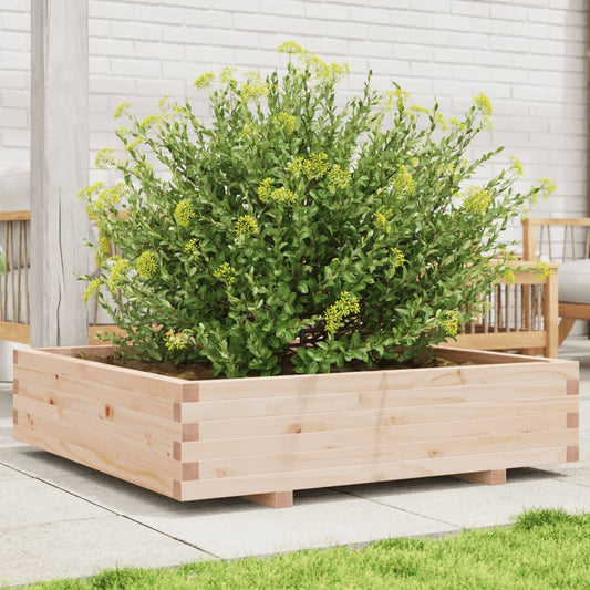 Fioriera da Giardino 100x100x26,5 cm in Legno Massello di Pino - homemem39
