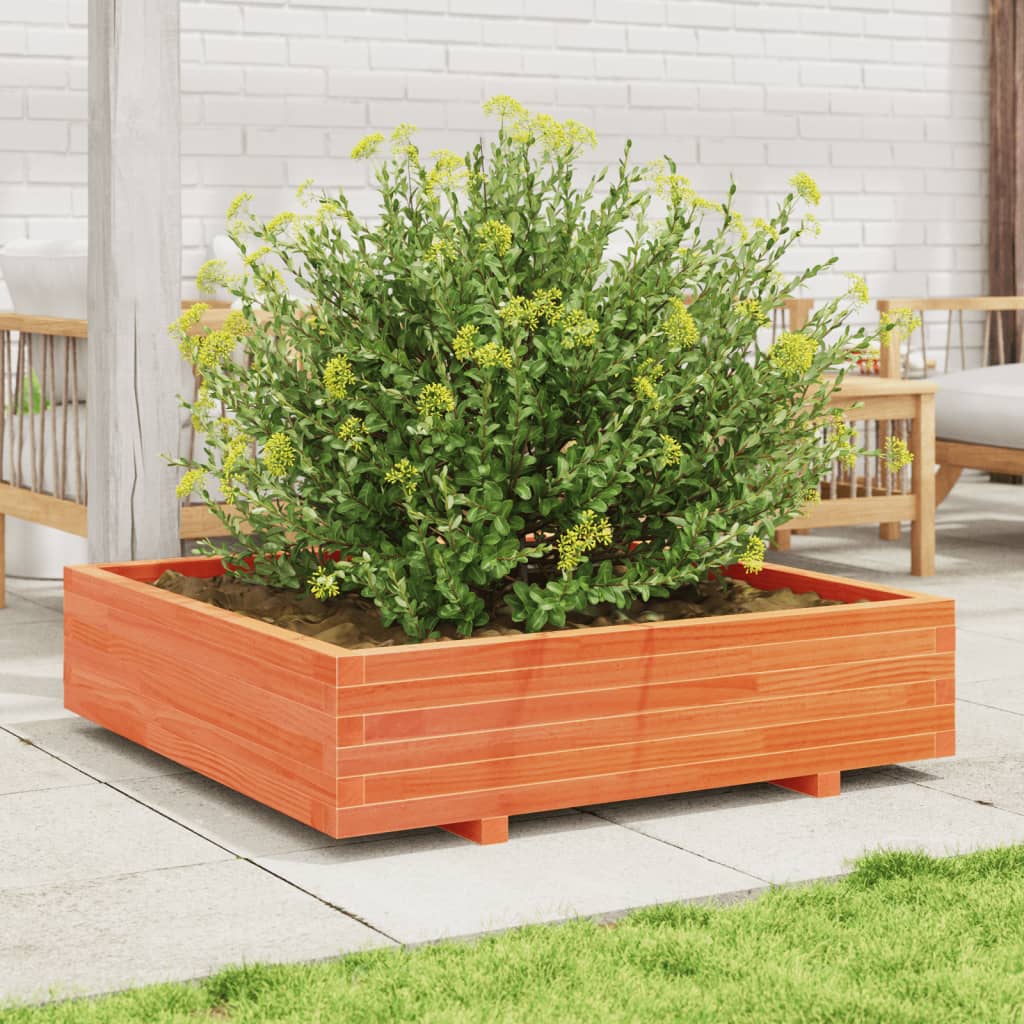 Fioriera Giardino 100x100x26,5cm Legno Massello Pino | homemem39