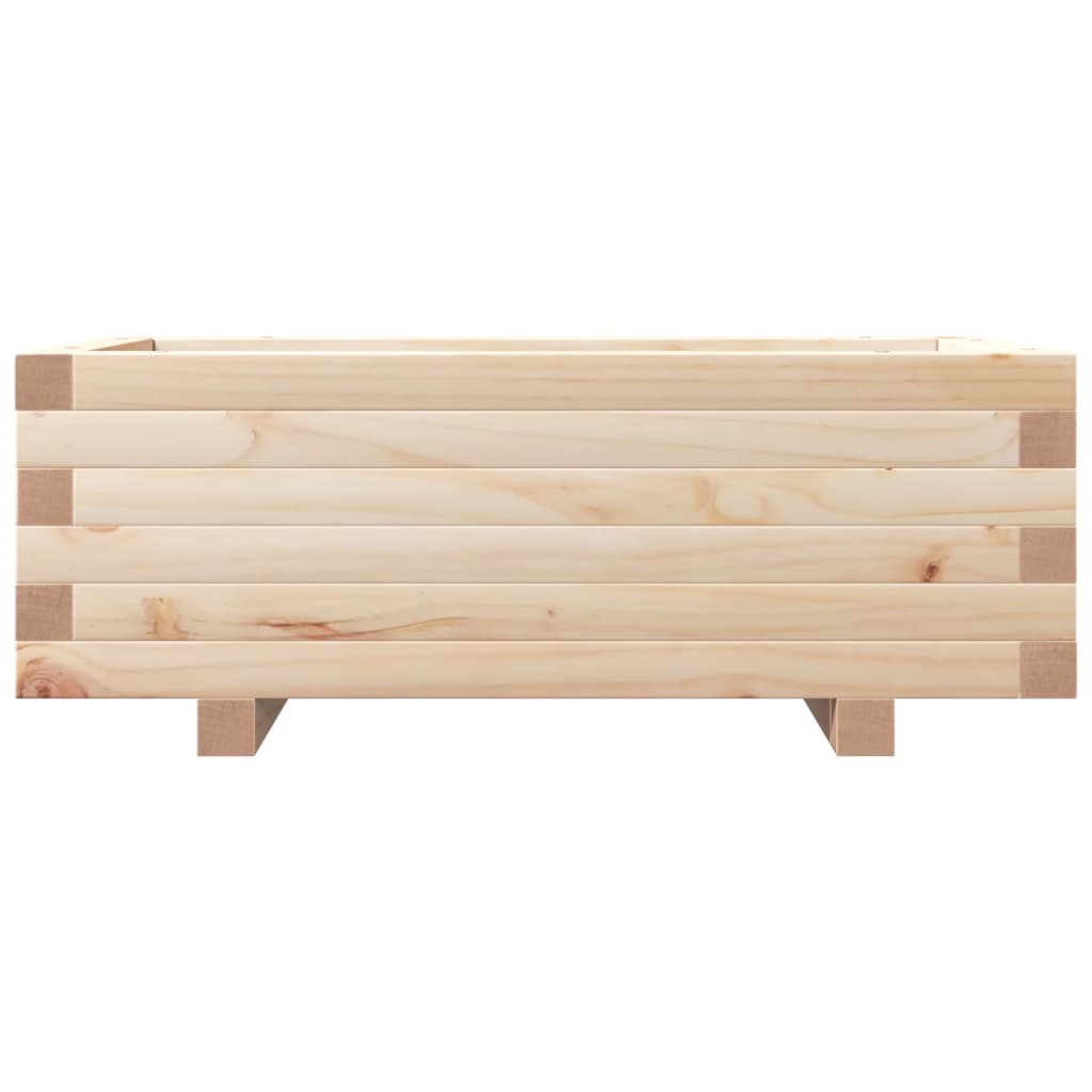 Fioriera da Giardino 70x40x26,5 cm in Legno Massello di Pino