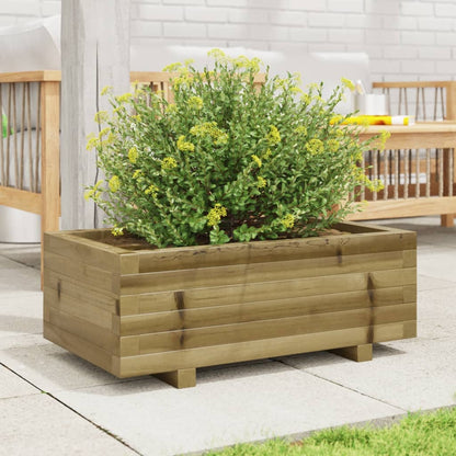 Fioriera da Giardino 70x40x26,5 cm in Legno di Pino Impregnato
